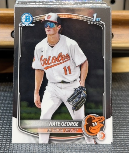 2025 Bowman Chrome #BCP-184 Nate George — front