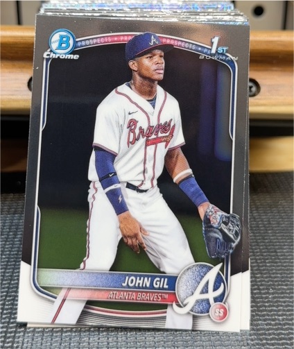 2025 Bowman Chrome #BCP-172 John Gil — front