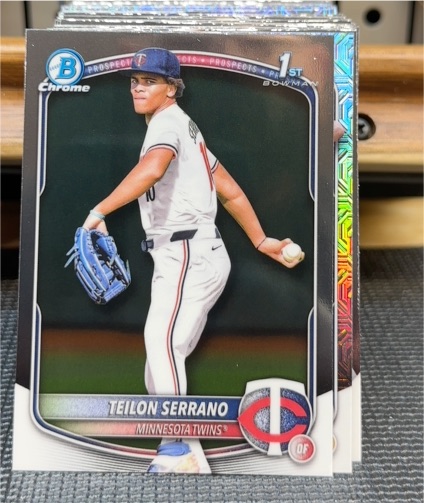 2025 Bowman Chrome #BCP-188 Teilon Serrano — front