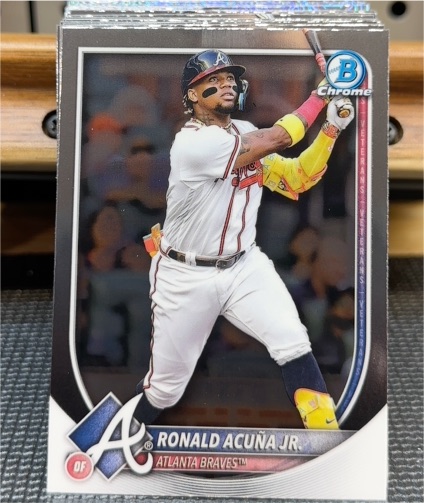 2025 Bowman Chrome #13 Ronald Acuña Jr. — front