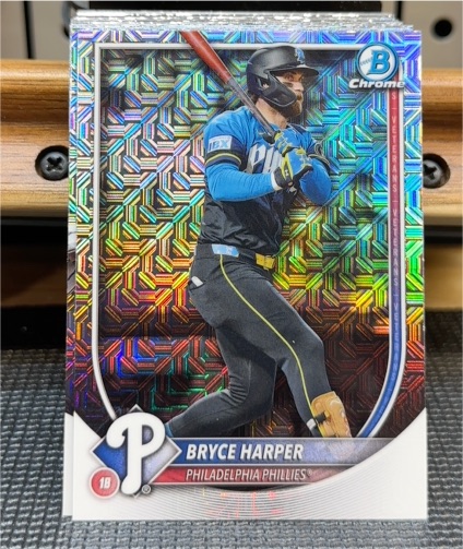 2025 Bowman Chrome #37 Bryce Harper — front
