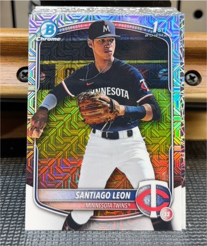 2025 Bowman Chrome #BCP-247 Santiago Leon — front