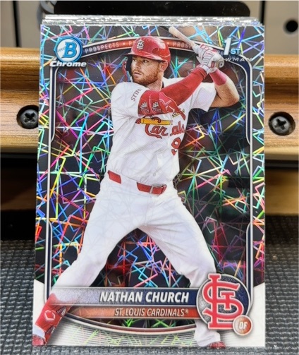 2025 Bowman Chrome #BCP-192 Nathan Church — front