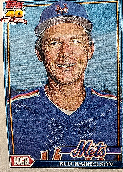 1991 Topps #261 Bud Harrelson — front