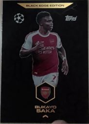 2020-21 Topps Black Edge Edition #11 Bukayo Saka — front