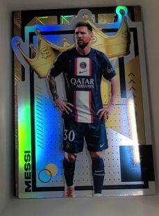 2022-23 Topps UEFA Superstars Royalty Die Cuts #ROY-LM Lionel Messi — front