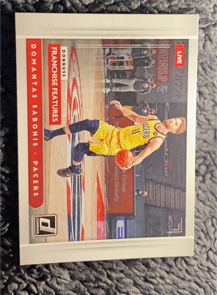 2021-22 Donruss #26 Domantas Sabonis Franchise Features — front