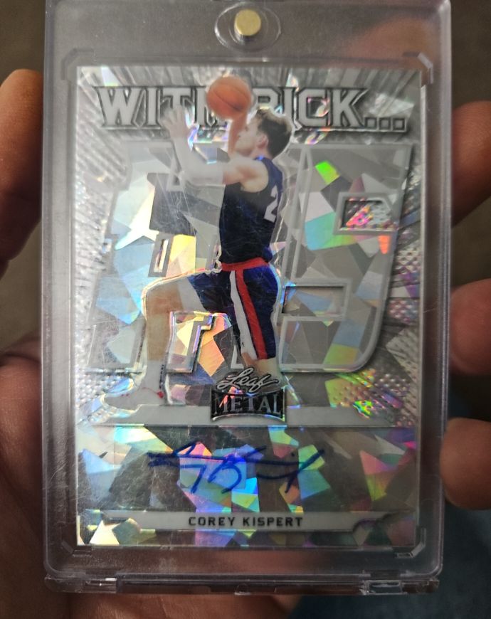 2021-22 Leaf Metal With Pick... Corey Kispert — front