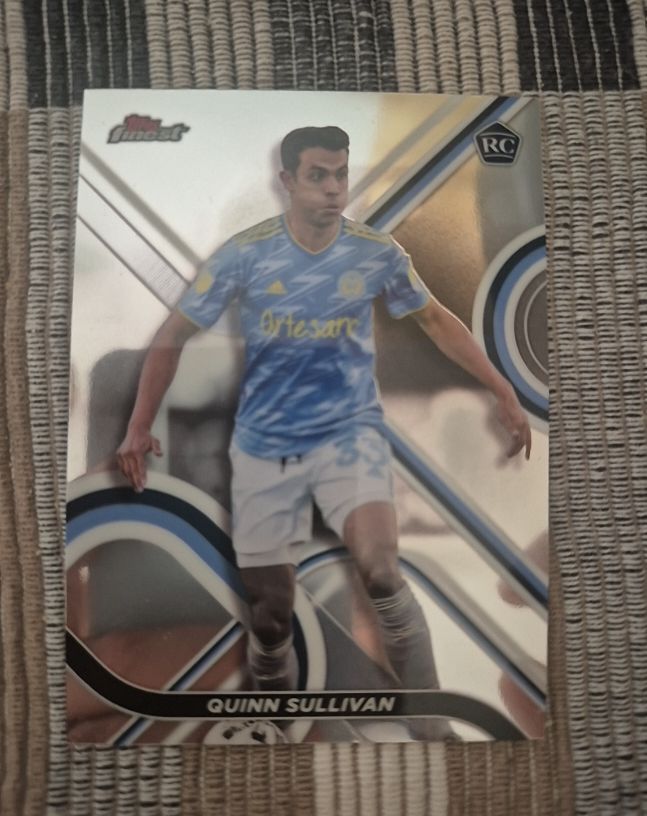 2022 Topps Finest MLS #59 Quinn Sullivan Rookie — front