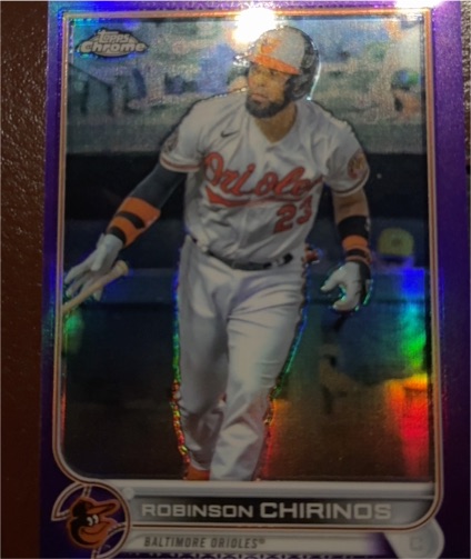 2022 Topps Chrome Update #USC183 Robinson Chirinos Purple Refractor — front
