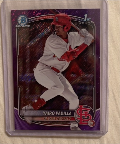 2025 Bowman Chrome #BCP-236 Yairo Padilla — front