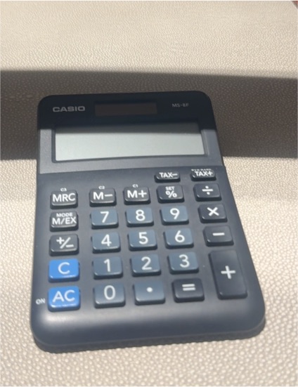 Casio MS-80B Standard Function Desktop Calculator — front