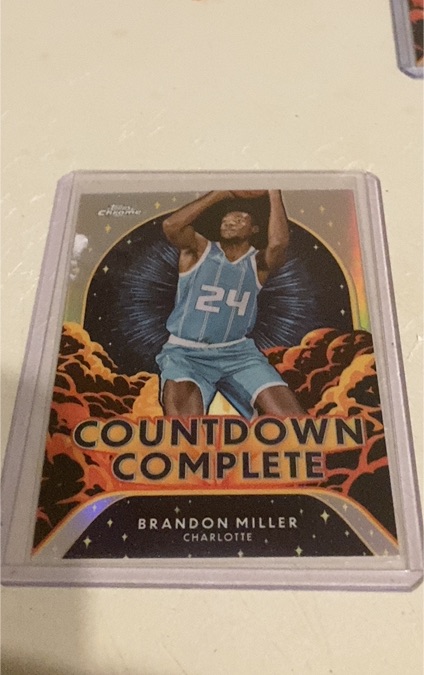 2024-25 Topps Chrome #CC-5 Brandon Miller Countdown Complete — front