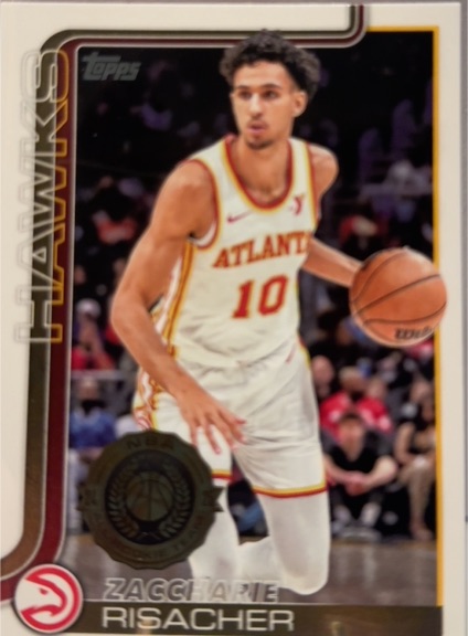 2025-26 Topps #62 Zaccharie Risacher — front