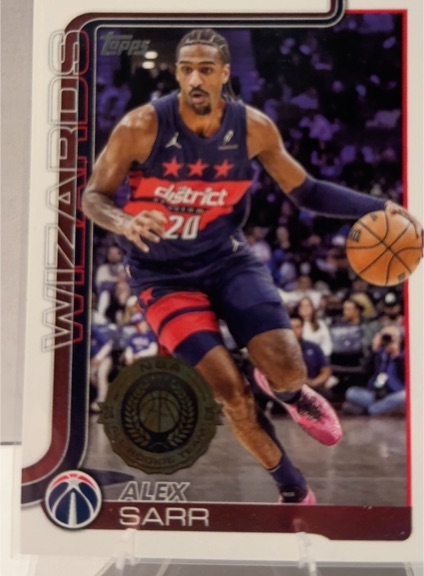 2025-26 Topps Basketball #96 Alex Sarr — front