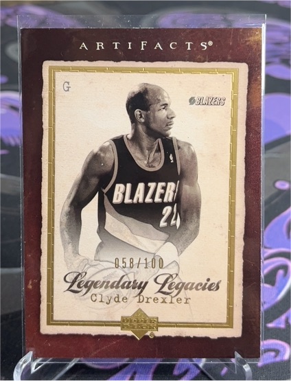 2007-08 Upper Deck Artifacts Legendary Legacies #G Clyde Drexler — front