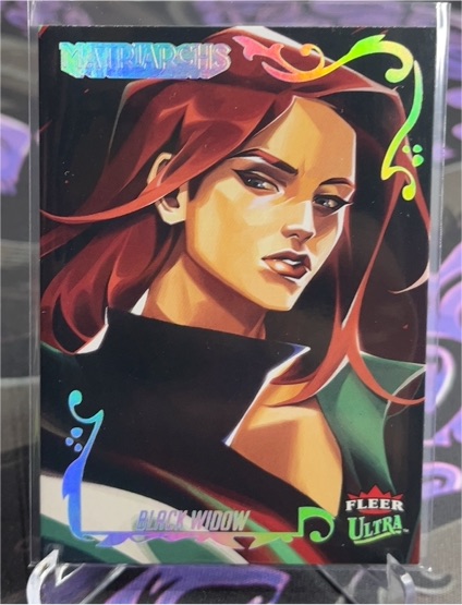 2024 Fleer Ultra Marvel Matriarchs #13 Black Widow — front