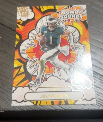 2025 Panini Donruss Bomb Squad #BS-JHS Jalen Hurts — front