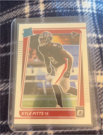 2021 Panini Donruss Optic #211 Kyle Pitts Rated Rookie Atlanta Falcons — front
