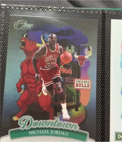 1996 Upper Deck One and One Downtown Michael Jordan — front