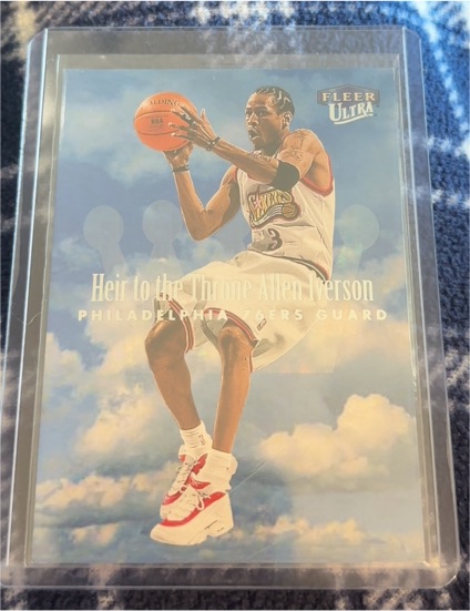 1999-00 Fleer Ultra #1HT Allen Iverson Heir to the Throne — front