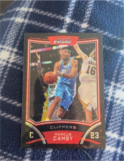 2008 Bowman Chrome #C23 Marcus Camby — front