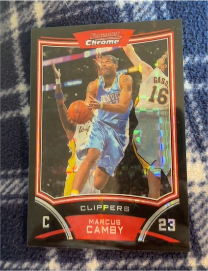 2008 Bowman Chrome #23 Marcus Camby — front
