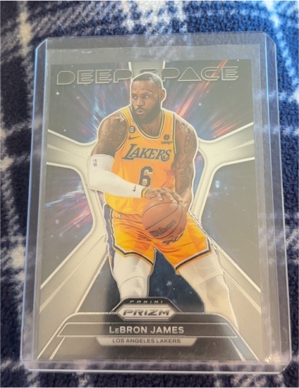 2023-24 Panini Prizm #7 LeBron James Deep Space — front