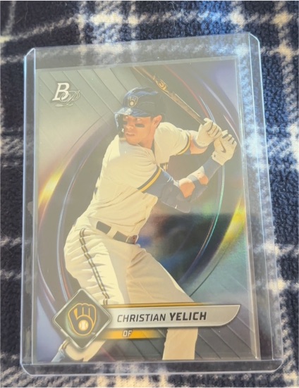 2022 Bowman Platinum #18 Christian Yelich — front