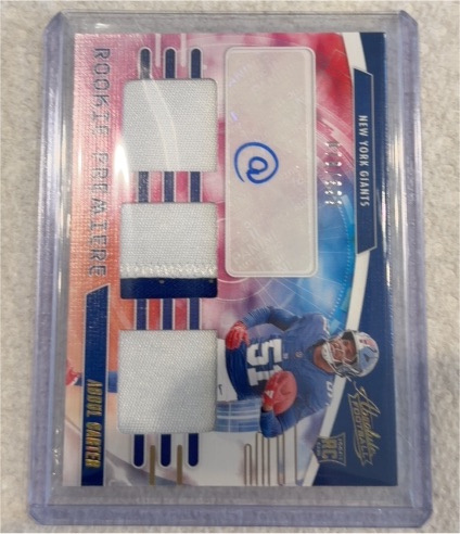 2025 Panini Absolute Rookie Premiere Materials Triple Patch Auto Jaylin Noel — front