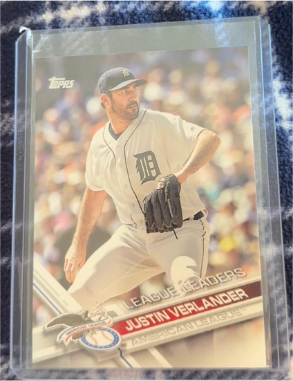 2017 Topps Opening Day League Leaders Justin Verlander — front