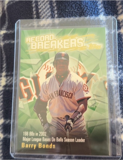 2002 Topps Record Breakers #RB-BB Barry Bonds — front