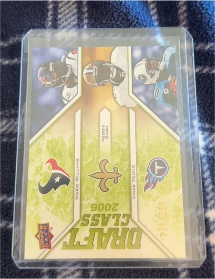 2009 Upper Deck Draft Edition #295 Mario Williams/Vince Young/Reggie Bush — front