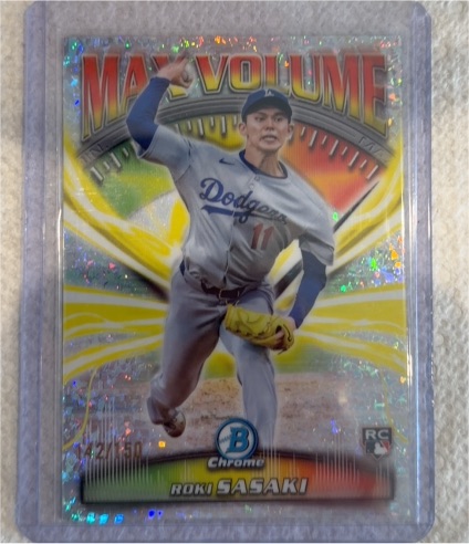 2025 Bowman Chrome Max Volume #MV-1 Roki Sasaki — front