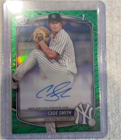 2025 Bowman Chrome #CPA-CS Cade Smith — front