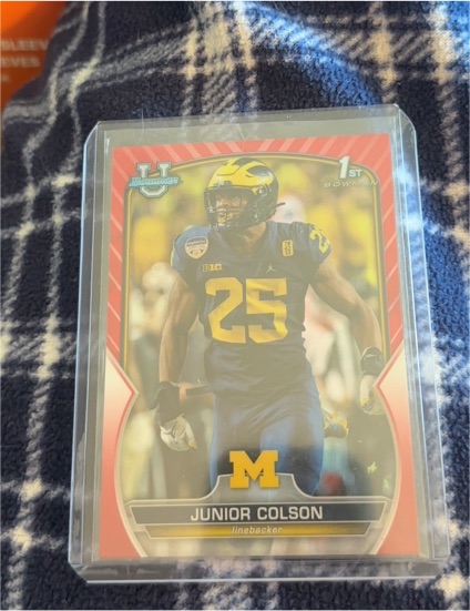2022 Bowman University Chrome #47 Junior Colson — front