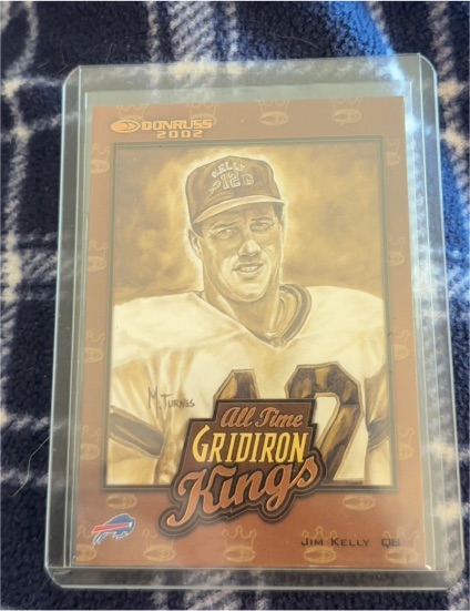 2002 Donruss All-Time Gridiron Kings #AT2 Jim Kelly — front