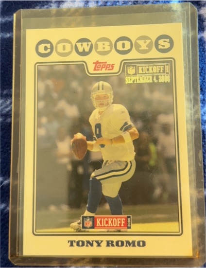2008 Topps Kickoff Tony Romo — front