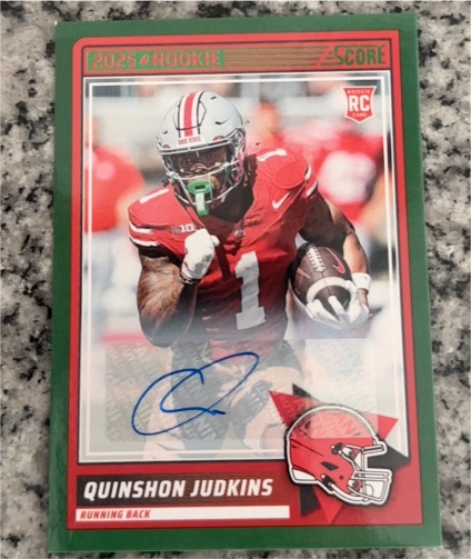 2025 Panini Score #38 Quinshon Judkins — front