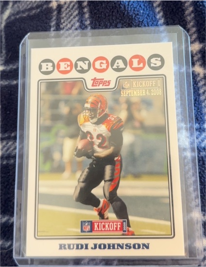 2008 Topps Kickoff Rudi Johnson — front