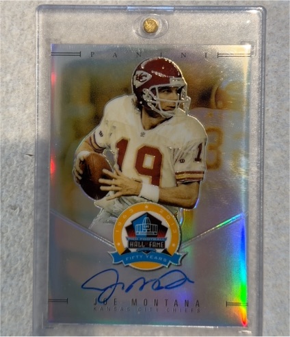 2013 Panini Spectra Hall of Fame Signatures Joe Montana — front