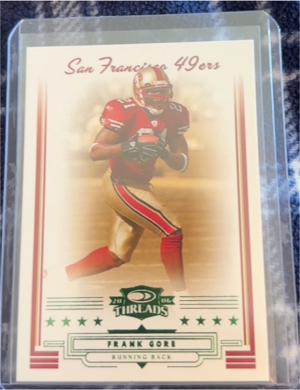 2006 Donruss Threads #79 Frank Gore — front