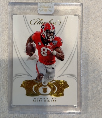 2019 Panini Flawless #07 Riley Ridley — front