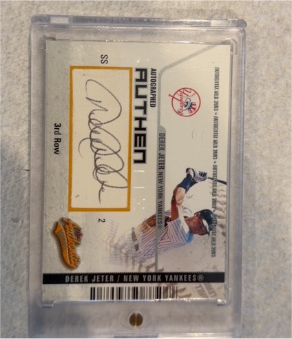 2003 Fleer Authentix #SS 2 Derek Jeter — front