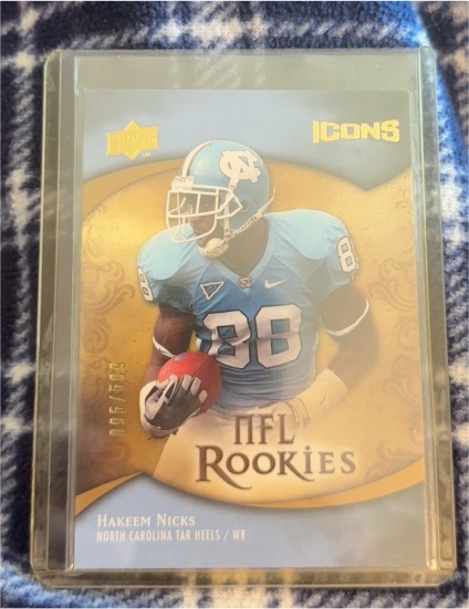2009 Upper Deck Icons NFL Rookies Hakeem Nicks — front