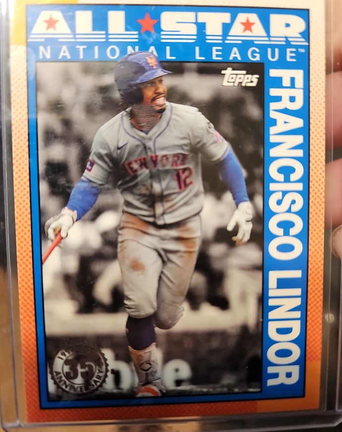 2025 Topps Series 2 1990 Topps All-Star #90AS-35 Francisco Lindor — front