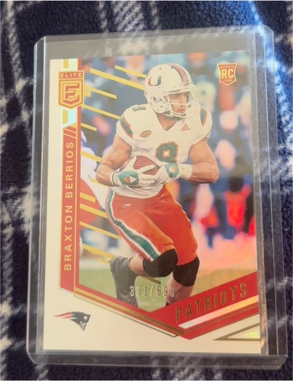 2020 Panini Donruss Elite Braxton Berrios #RC — front