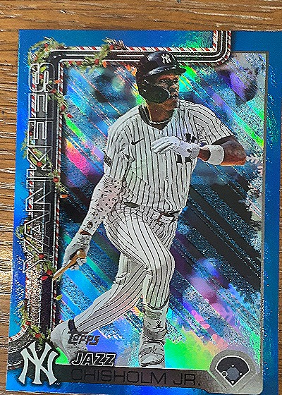 2025 Topps Holiday #H41 Jazz Chisholm Jr. — front