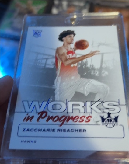 2024-25 Panini Court Kings #7 Zaccharie Risacher Works in Progress — front