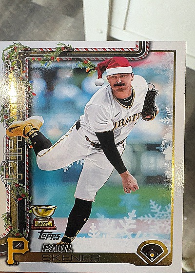 2025 Topps Holiday #H70 Paul Skenes — front